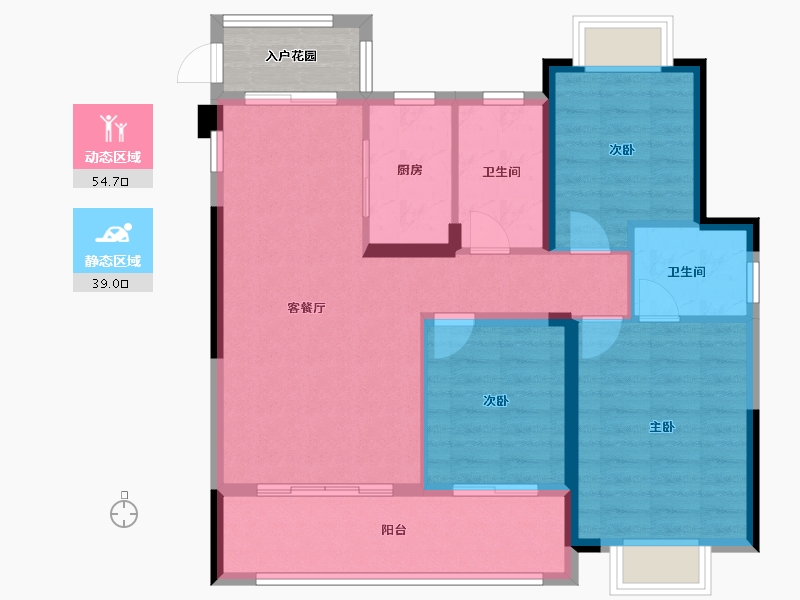 江西省-上饶市-晶科·广信公馆-88.01-户型库-动静分区