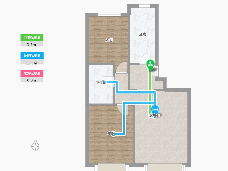 北京-北京市-润泽公馆-69.00-户型库-动静线