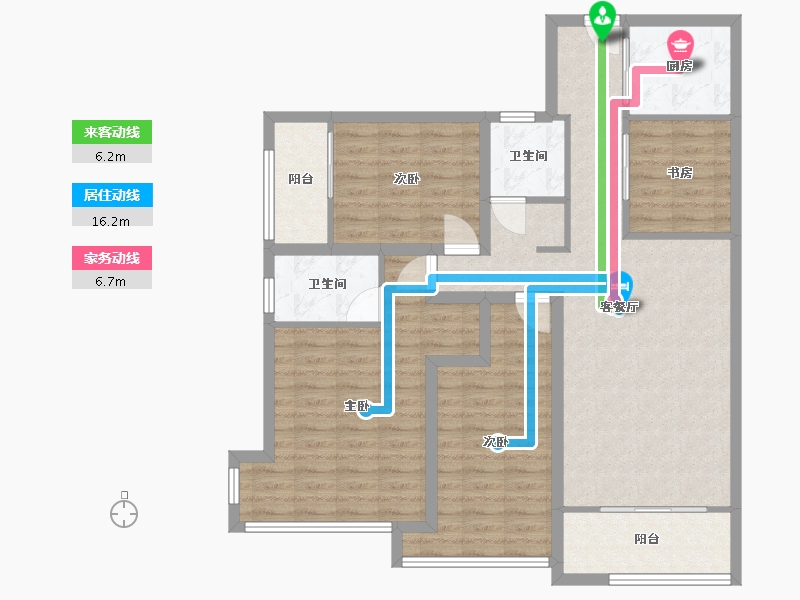 福建省-福州市-群升江山城-92.00-户型库-动静线