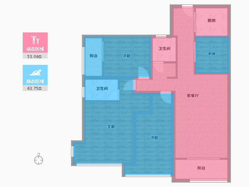 福建省-福州市-群升江山城-92.00-户型库-动静分区