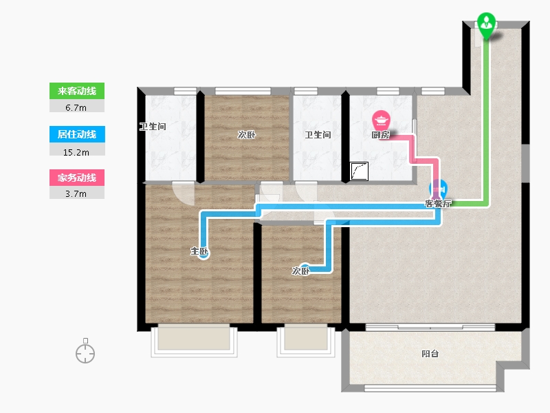 甘肃省-兰州市-碧桂园-97.00-户型库-动静线