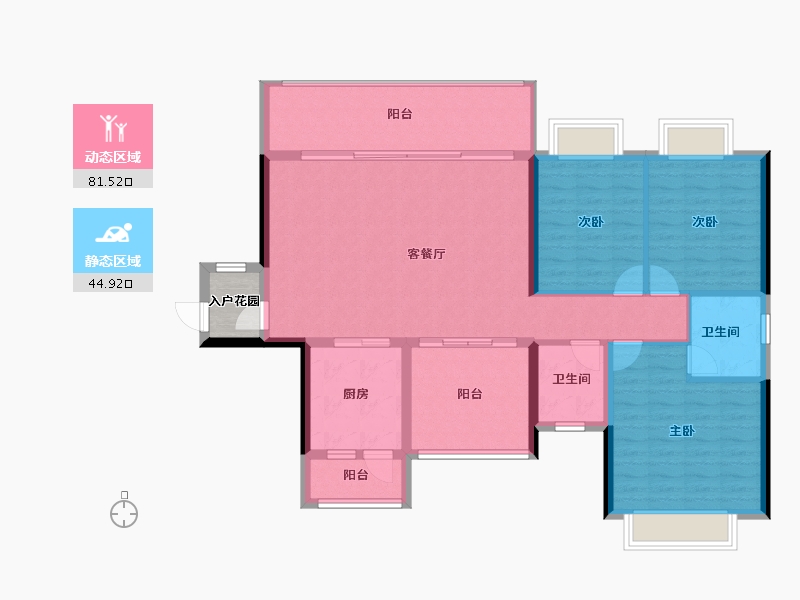 广西壮族自治区-来宾市-裕达·悠然雅居-118.01-户型库-动静分区