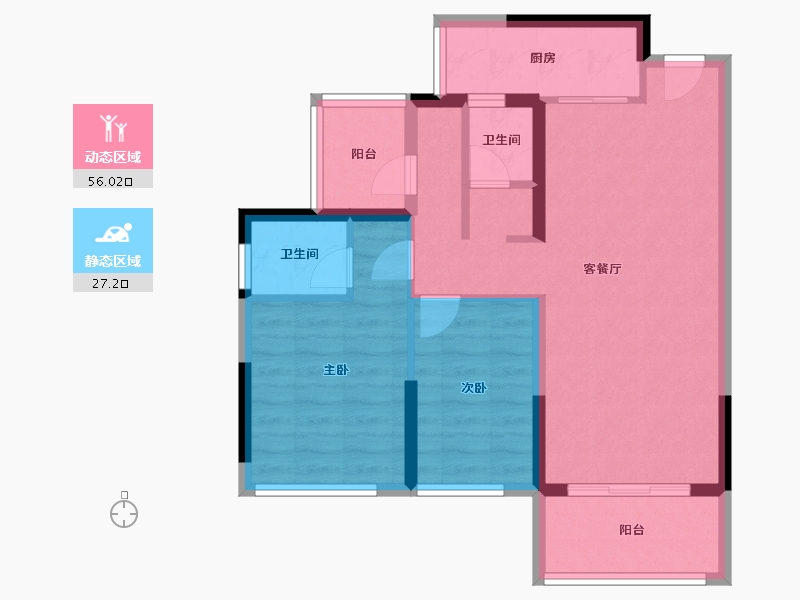 广东省-河源市-兴业城-73.76-户型库-动静分区