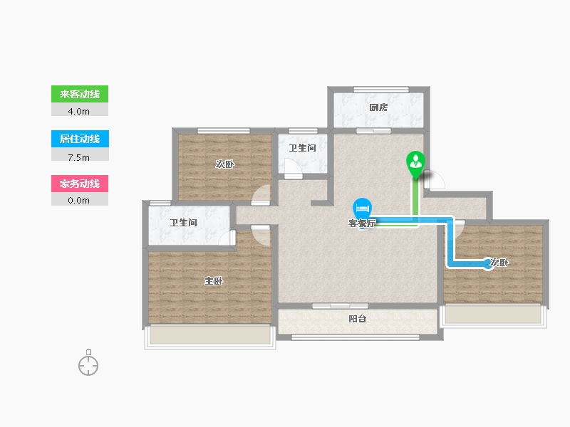 青海省-海东市-帝豪·壹号院-113.26-户型库-动静线