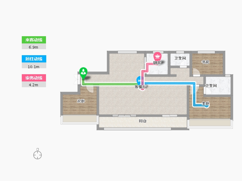 青海省-海东市-帝豪·壹号院-113.22-户型库-动静线