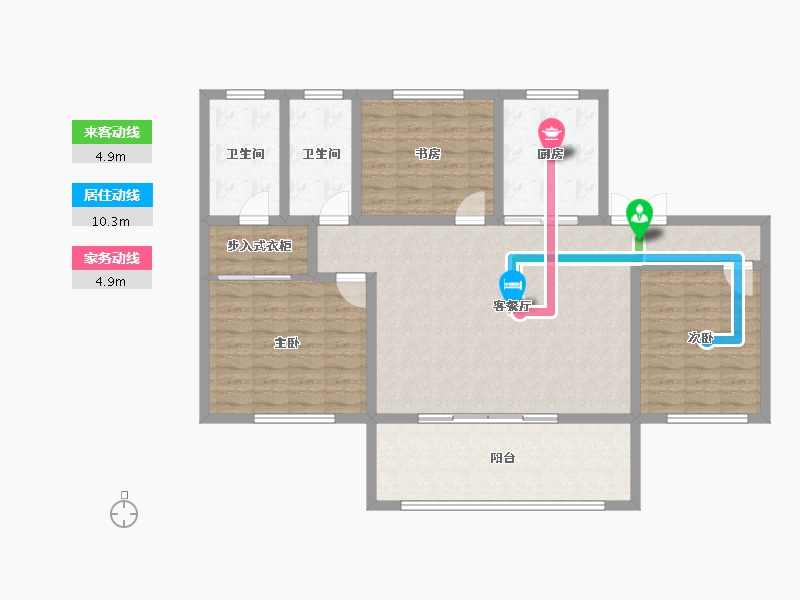 青海省-海东市-壹悦府-117.32-户型库-动静线