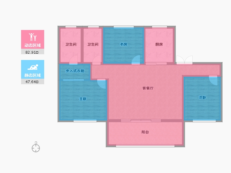 青海省-海东市-壹悦府-117.32-户型库-动静分区