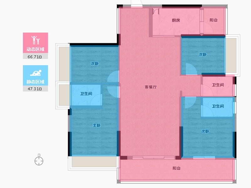 广东省-河源市-金美家名都-101.87-户型库-动静分区