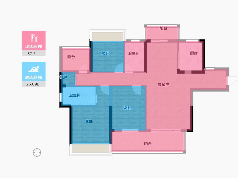 广东省-河源市-金美家名都-92.47-户型库-动静分区