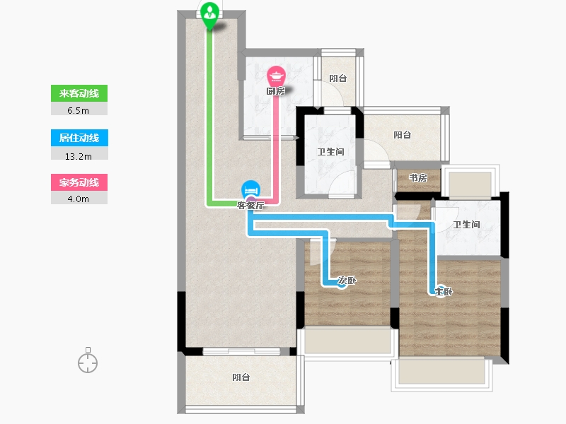 广东省-河源市-金美家名都-73.29-户型库-动静线