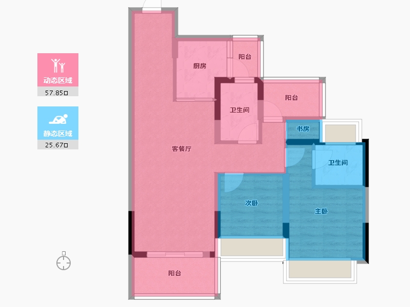 广东省-河源市-金美家名都-73.29-户型库-动静分区