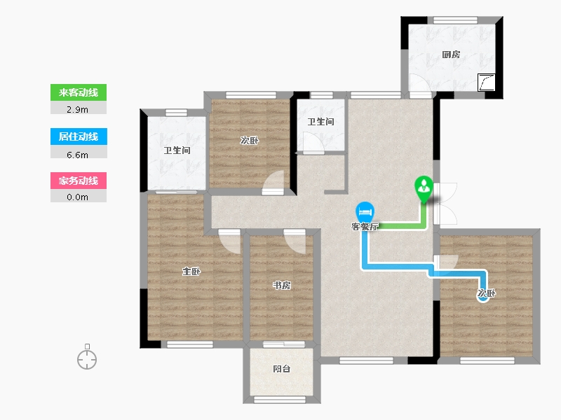 新疆维吾尔自治区-克拉玛依市-亚欧首府-128.00-户型库-动静线