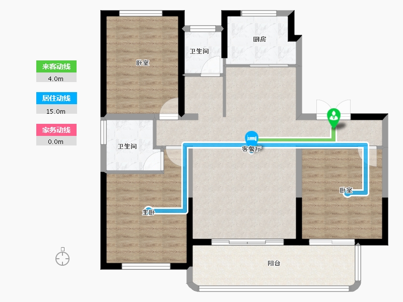 河南省-濮阳市-众悦鑫城-99.91-户型库-动静线