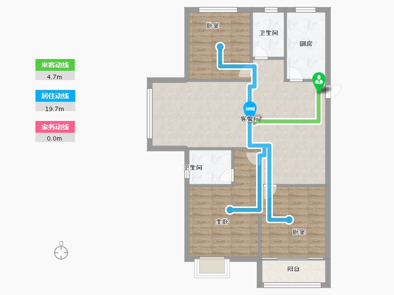 福建省-福州市-中庚东金-92.80-户型库-动静线