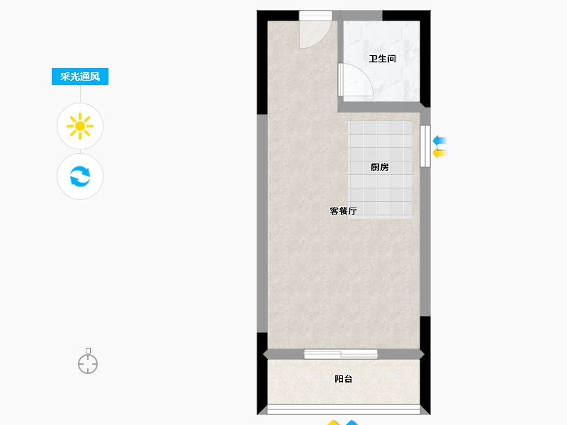 湖南省-郴州市-智通江天-32.63-户型库-采光通风