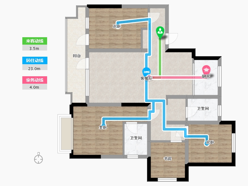 山东省-济宁市-滟澜上府-100.00-户型库-动静线