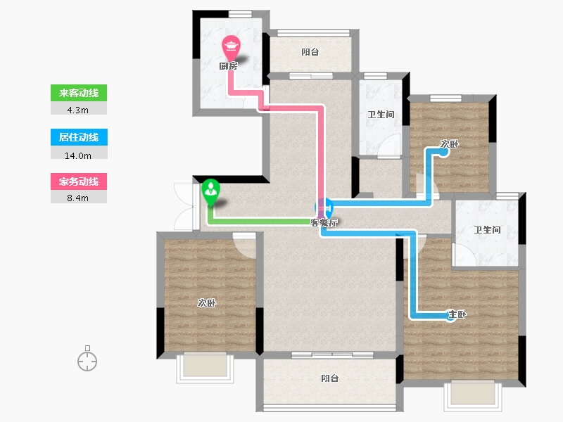 河南省-驻马店市-建业置地澜境-108.00-户型库-动静线