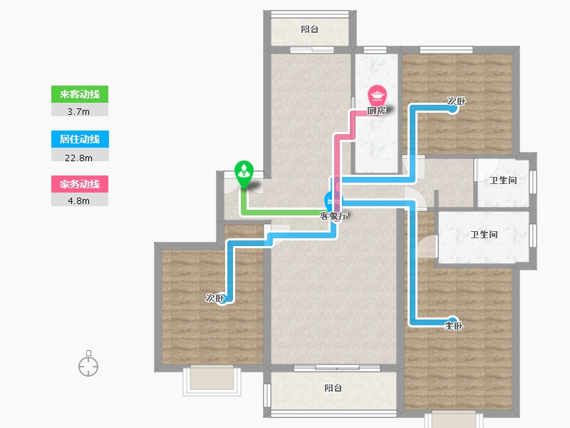 河南省-三门峡市-安和苑-130.00-户型库-动静线