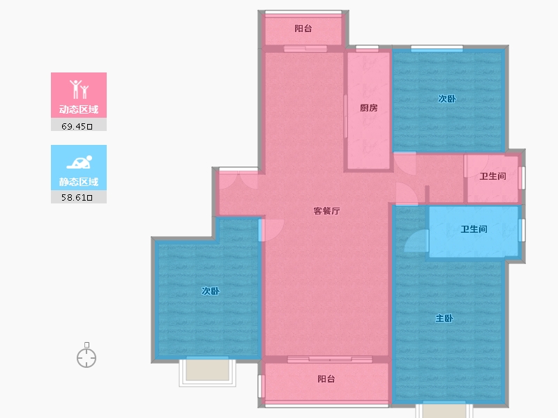 河南省-三门峡市-安和苑-130.00-户型库-动静分区