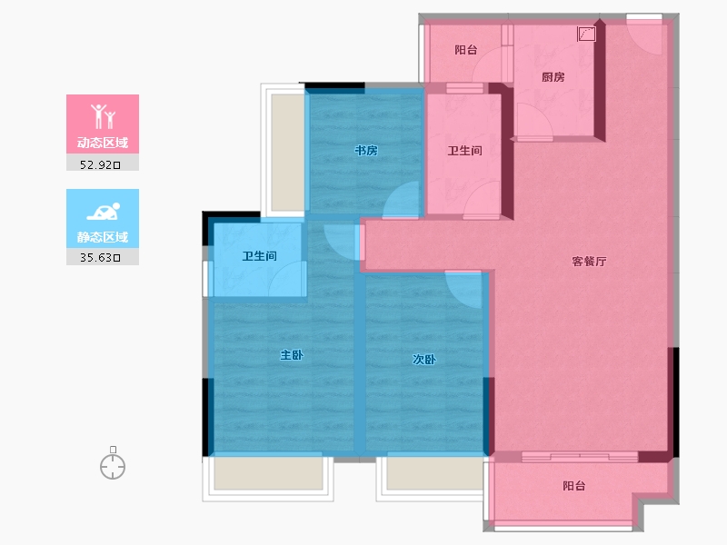 云南省-昭通市-红星国际-78.26-户型库-动静分区