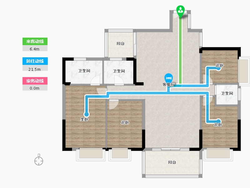 贵州省-贵阳市-贵高速花溪26-127.02-户型库-动静线