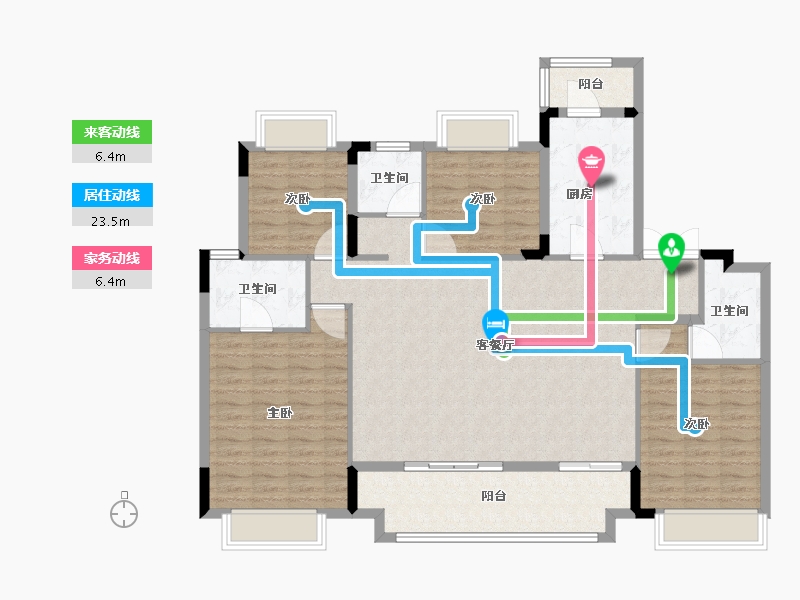 江西省-景德镇市-奥园锦绣江山-128.00-户型库-动静线