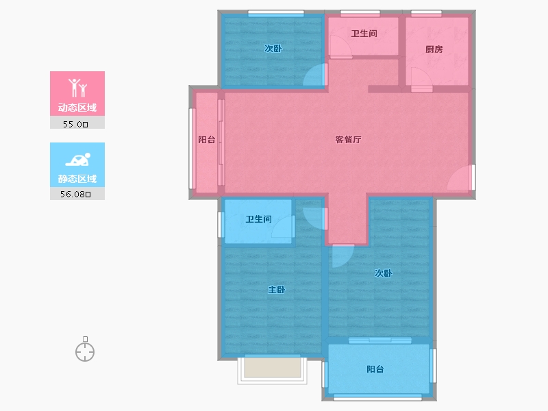 河南省-濮阳市-诚城·幸福里-99.27-户型库-动静分区