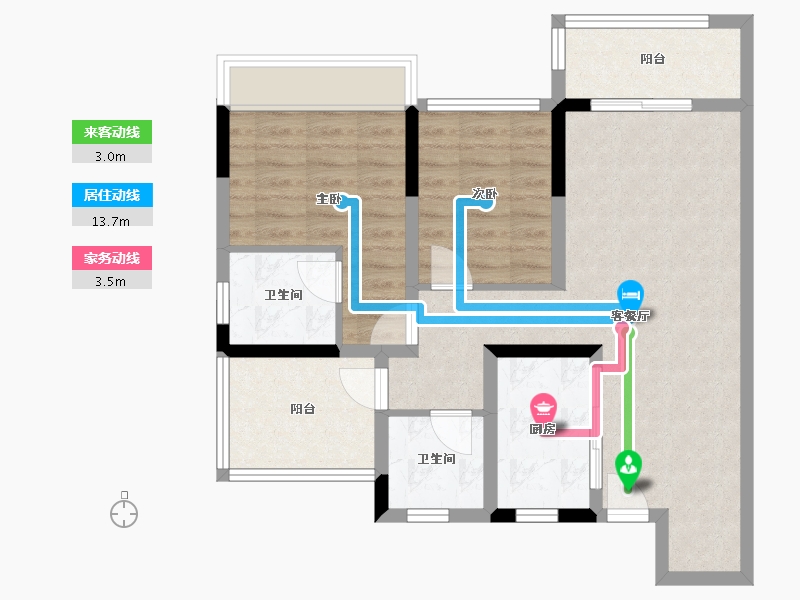 广东省-清远市-石榴春江湖畔-73.60-户型库-动静线