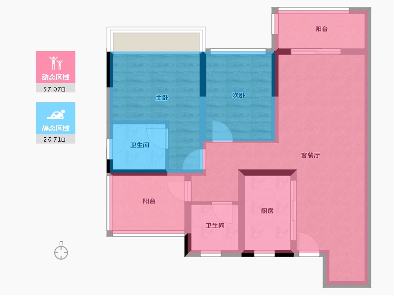 广东省-清远市-石榴春江湖畔-73.60-户型库-动静分区