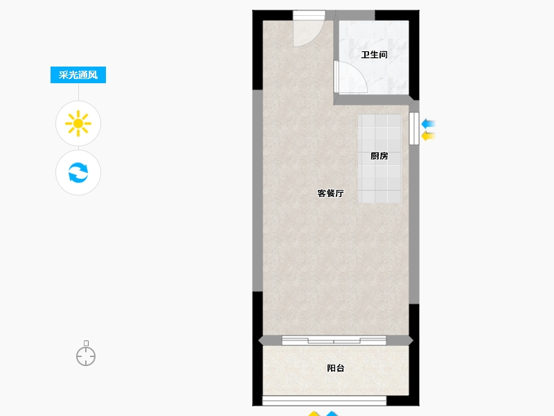 湖南省-郴州市-智通江天-33.59-户型库-采光通风