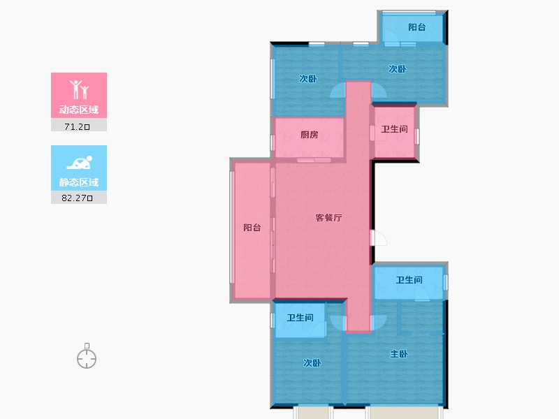 河南省-开封市-枫华·西湖半岛-137.91-户型库-动静分区