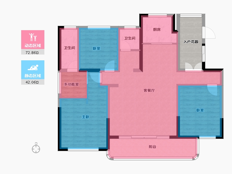 河南省-濮阳市-众悦鑫城-109.71-户型库-动静分区