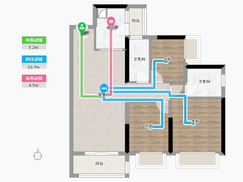 广东省-江门市-方圆云山诗意-89.00-户型库-动静线