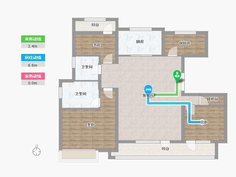 山东省-济宁市-中南珑悦-112.01-户型库-动静线