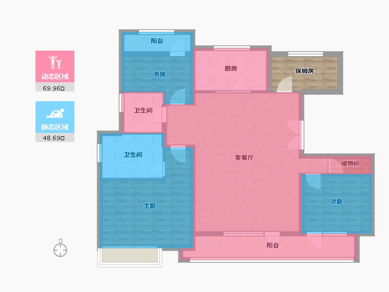 山东省-济宁市-中南珑悦-112.01-户型库-动静分区