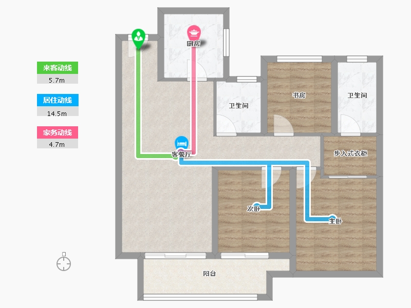 河南省-濮阳市-建业璟园-87.77-户型库-动静线