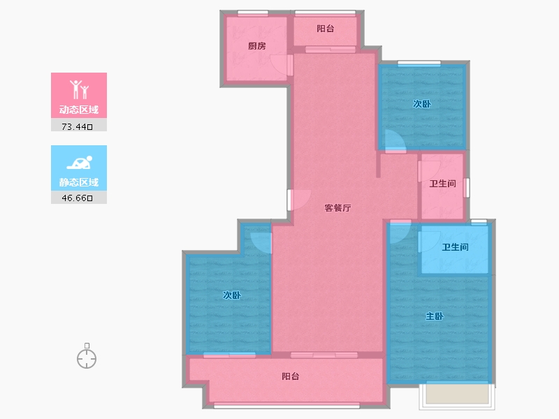 河南省-濮阳市-建业璟园-108.05-户型库-动静分区