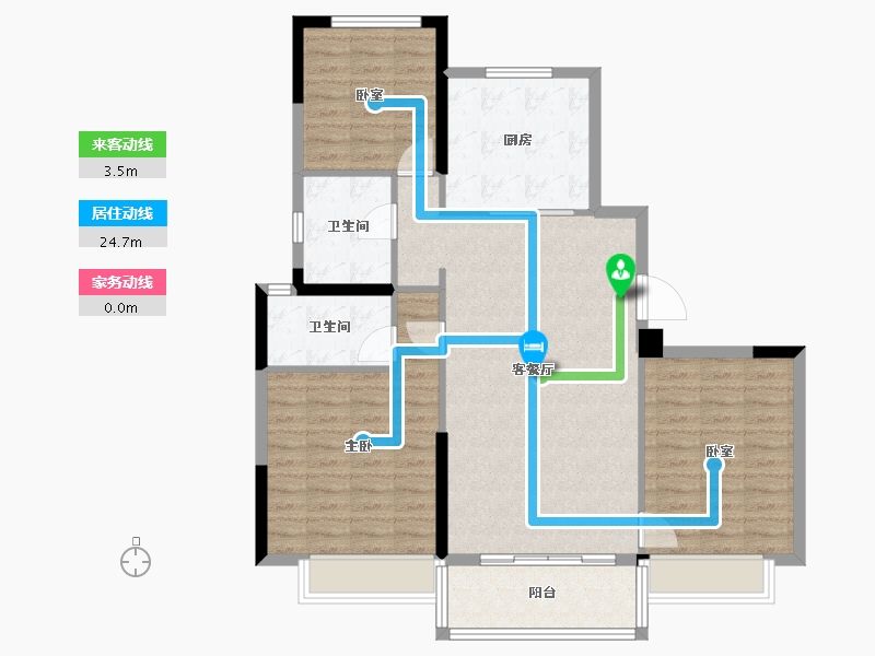 山东省-济南市-玖珑府-100.48-户型库-动静线