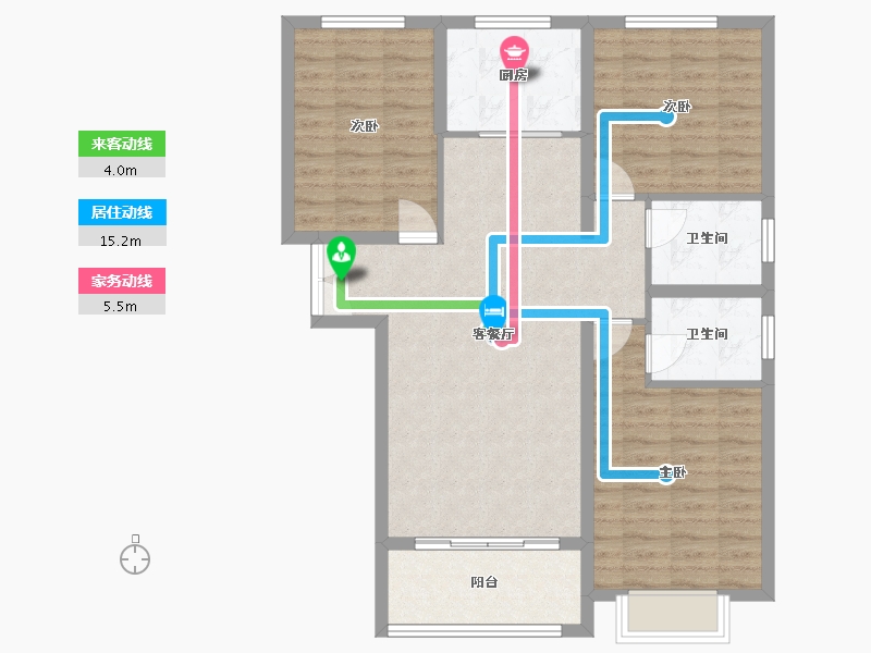 河南省-濮阳市-华信·越绣华府-93.93-户型库-动静线