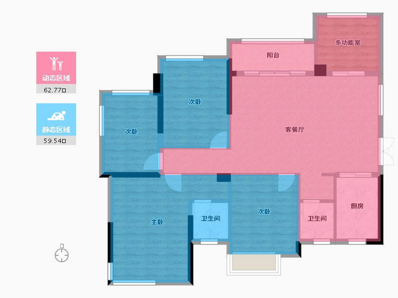 广西壮族自治区-崇左市-阳光珑悦府-110.88-户型库-动静分区