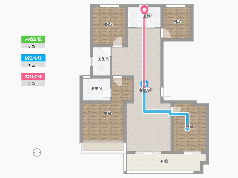 河南省-周口市-益丰熙圜-105.60-户型库-动静线