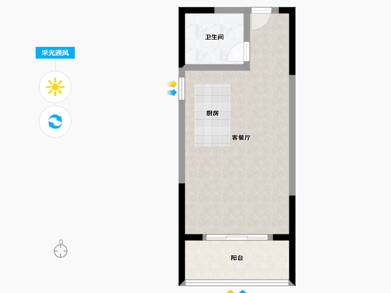 湖南省-郴州市-智通江天-42.98-户型库-采光通风