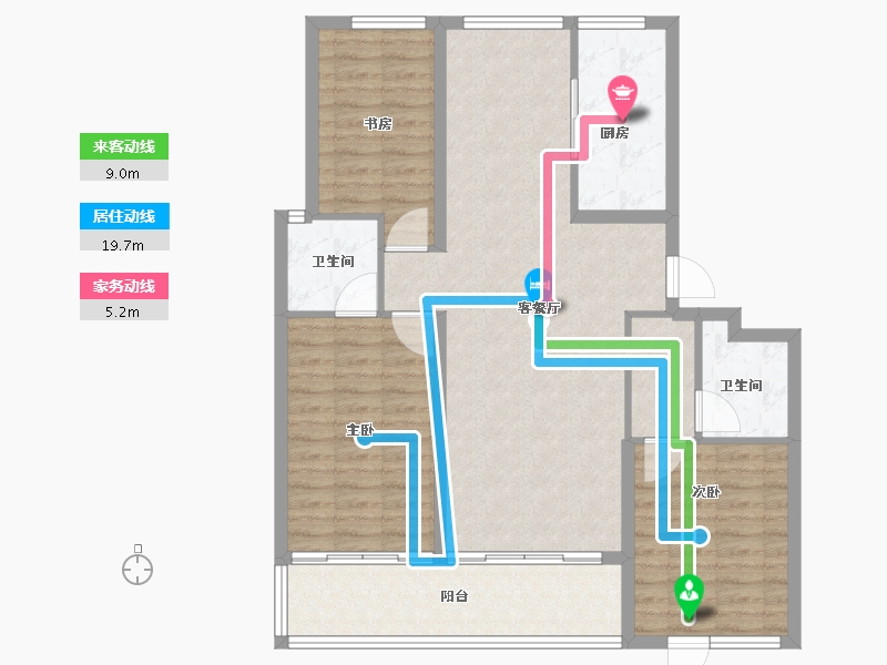 浙江省-衢州市-蓝城·春风江山-100.80-户型库-动静线