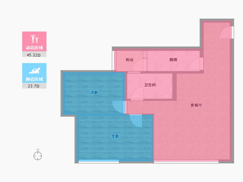 四川省-成都市-凯祥·摩尔国际-62.00-户型库-动静分区