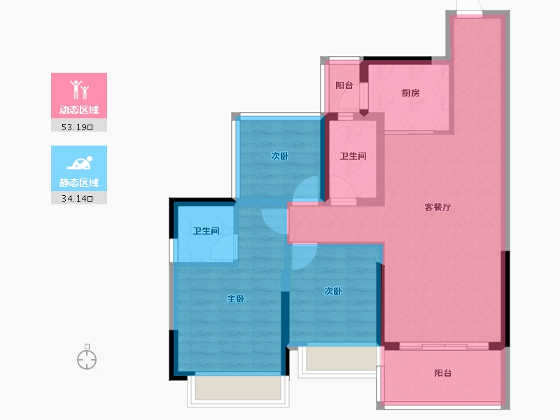 广西壮族自治区-贵港市-贵港天空之城-77.36-户型库-动静分区