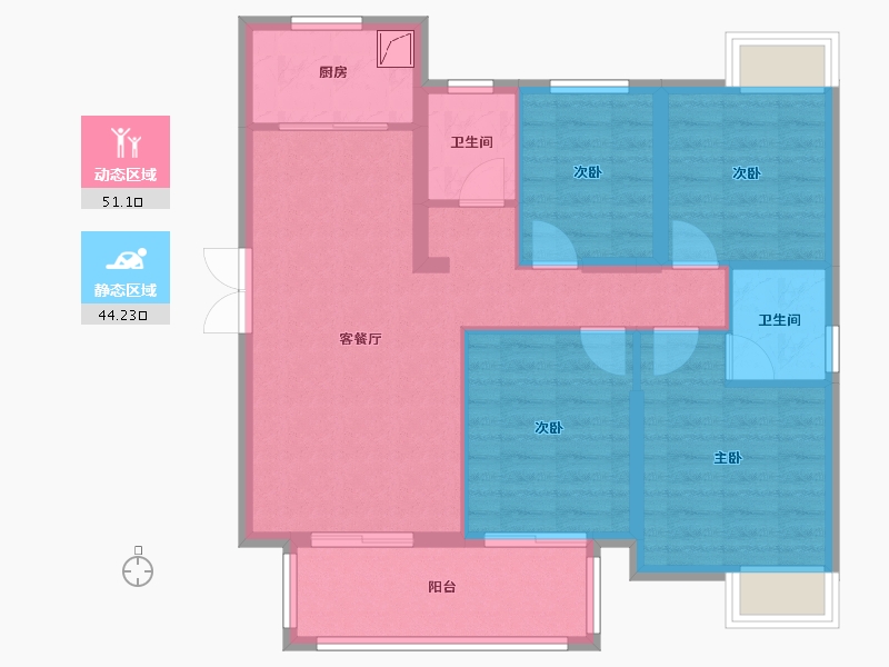 福建省-宁德市-锦绣里-97.00-户型库-动静分区