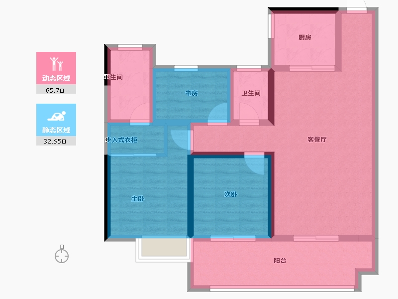 福建省-三明市-中洲郡-87.14-户型库-动静分区