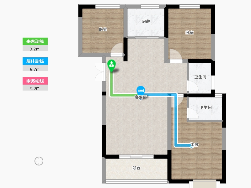 甘肃省-庆阳市-天保九如華府一期-77.51-户型库-动静线