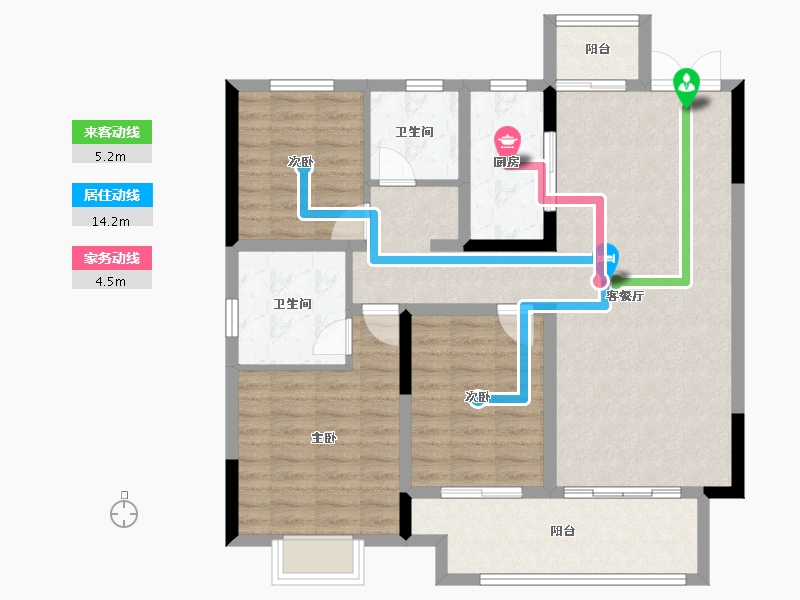 河南省-驻马店市-建业置地澜境-102.40-户型库-动静线