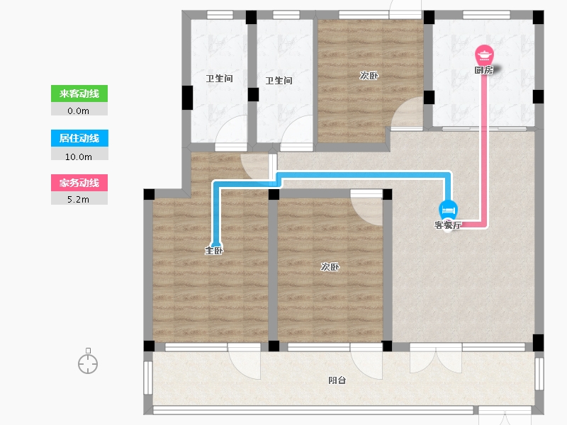 浙江省-衢州市-蓝城·春风江山-104.04-户型库-动静线